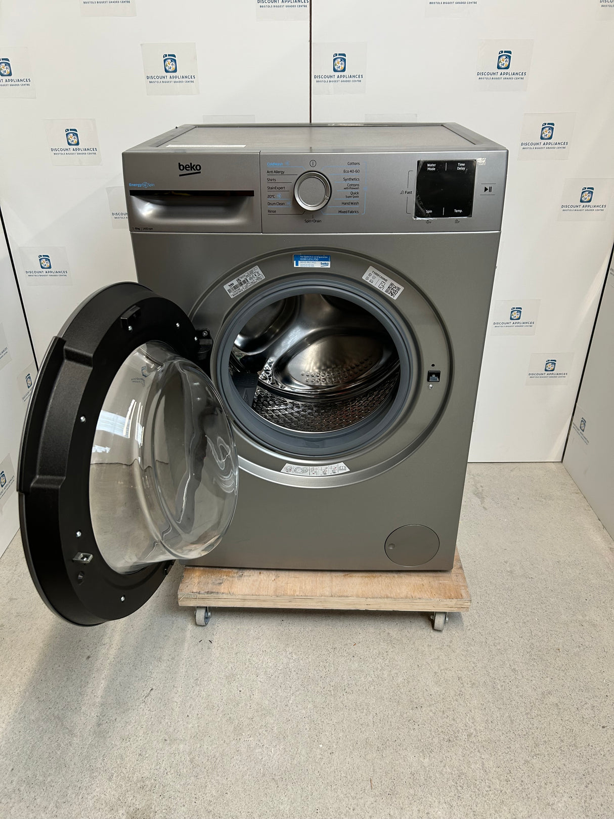 Beko BMN3WT3841S 1400 Spin 8kg Washing Machine