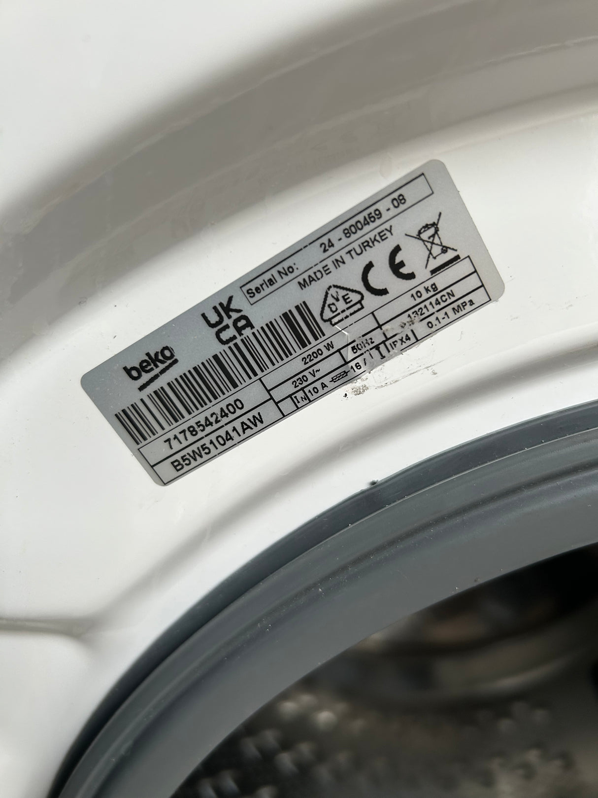 BEKO B5W51041AW AquaTech Pro With Bluetooth