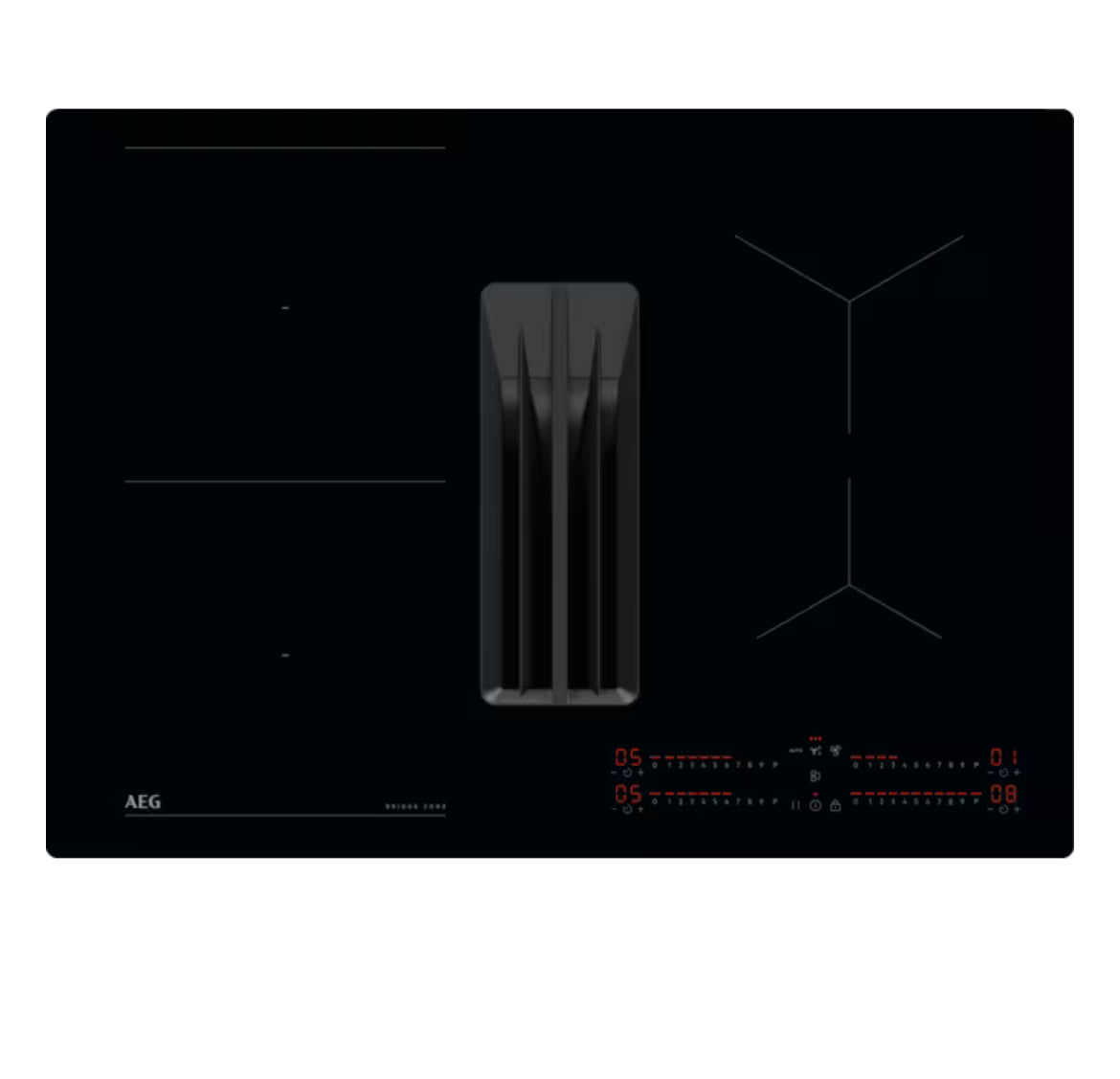 AEG TCH74B01CB 68cm Induction Hob with Extractor