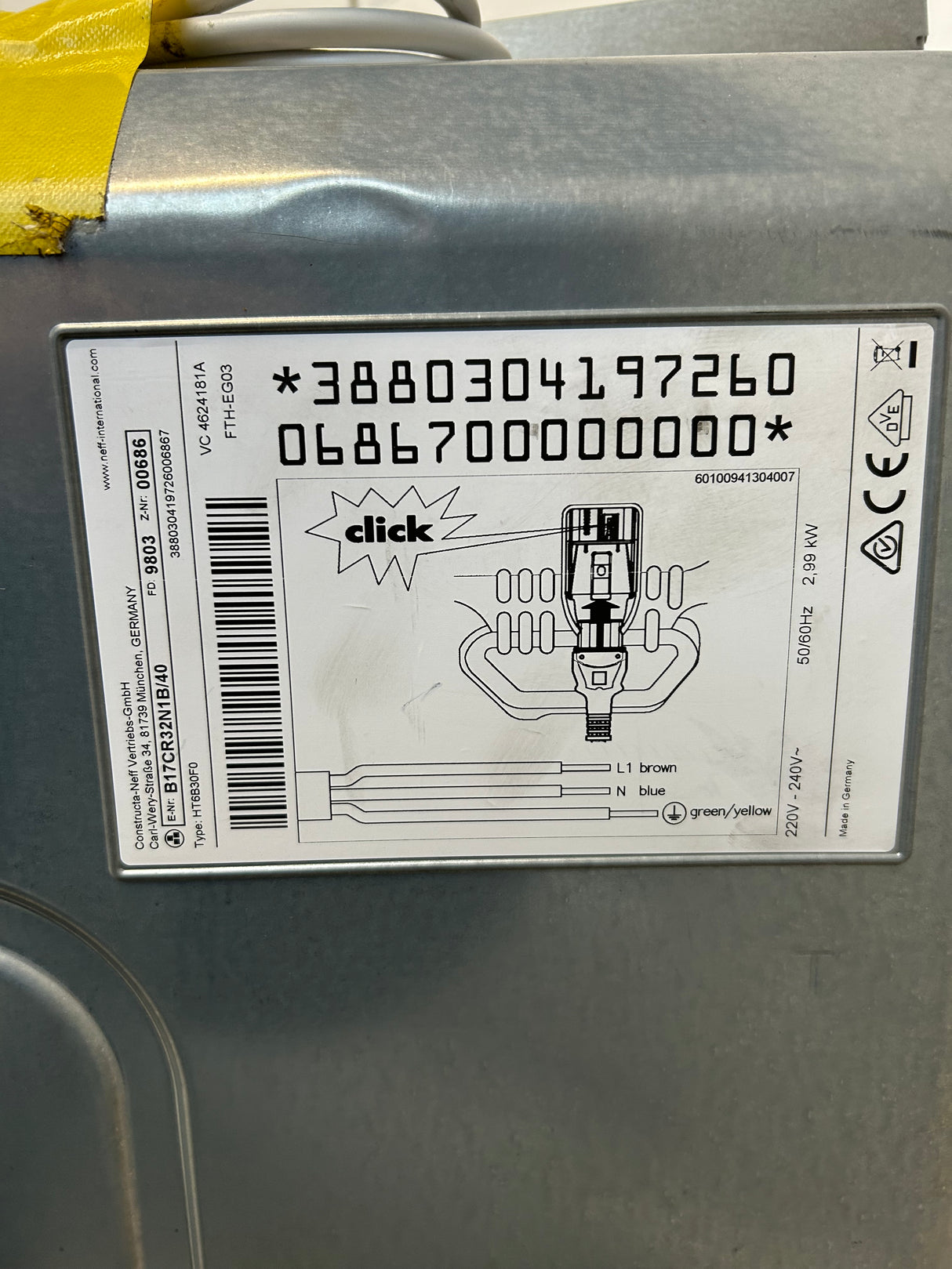 Neff N70 B17CR32N1B Built In Single Electric Oven