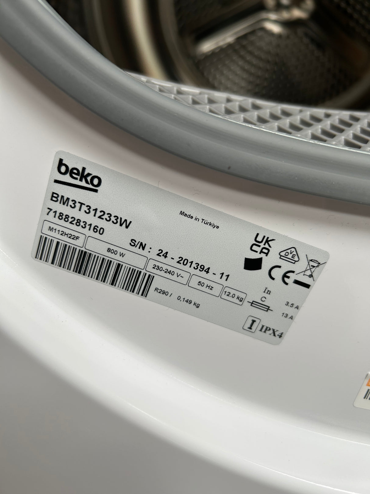 Beko B3Т4911DW 9KG Condenser Tumble Dryer