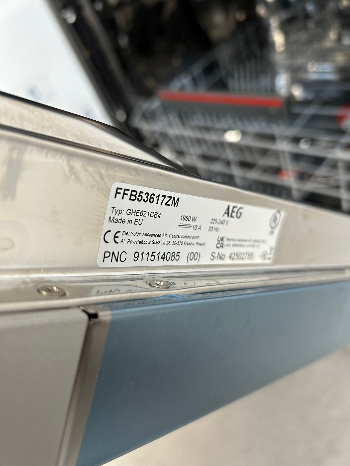 AEG FFB53937ZM Series 6000 SatelliteClean Freestanding Dishwasher