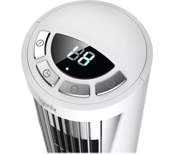 Igenix DF0022WH 12 Inch Digital Mini Tower Fan White
