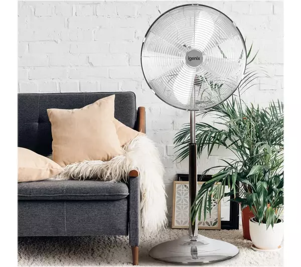 Igenix DF1660 16 Inch Pedestal Fan Chrome
