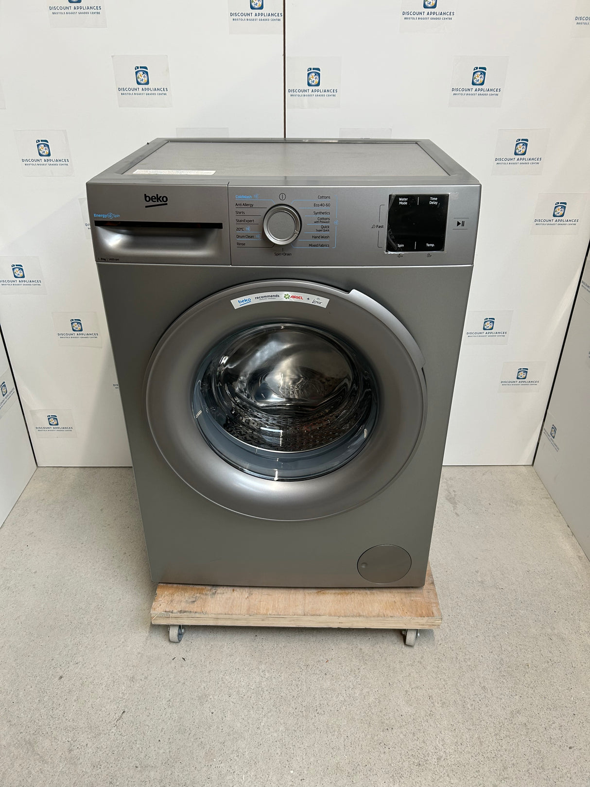 Beko BMN3WT3841S 1400 Spin 8kg Washing Machine