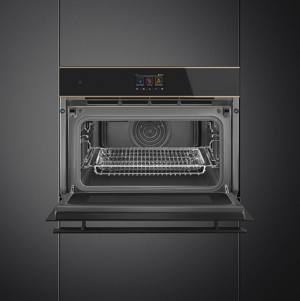 Smeg SO4604M2PNR 45cm Dolce Stil Novo Speedwave Combi Microwave, Copper