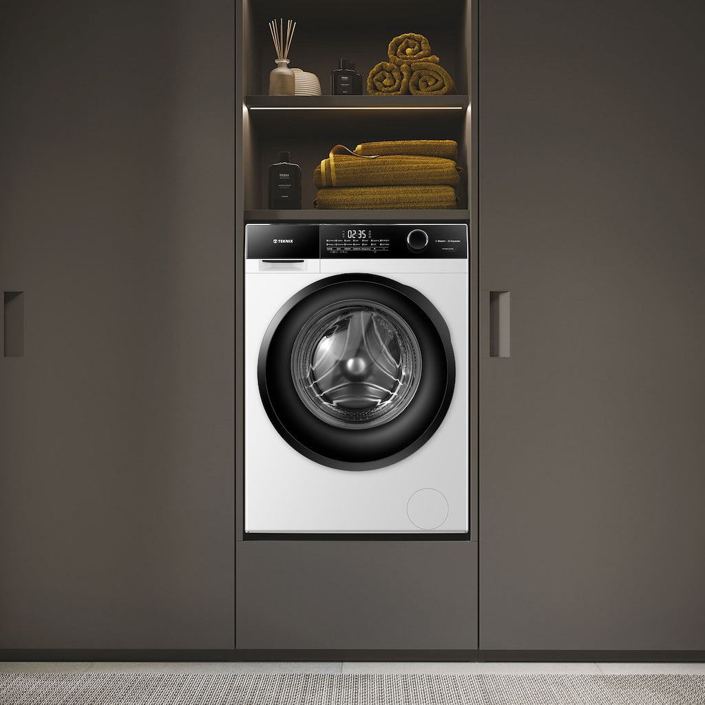 Teknix TK5W1214HW 5 Series 12kg Washing Machine with 1400rpm Spin - White
