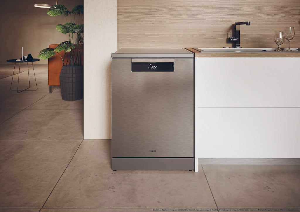 Haier XF 5C4M1X-80 Freestanding 60cm 15 Place Setting Dishwasher