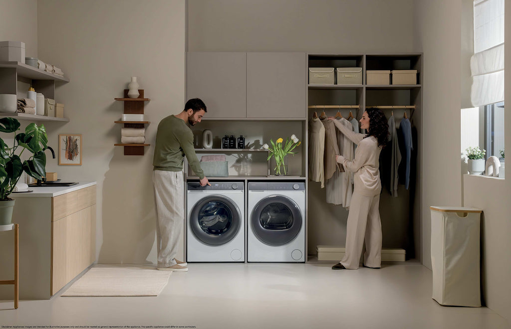 Haier X Series 7 HWD90-B14367GUUK 9+6kg Washer Dryer with A-30% Energy Rating - Graphite