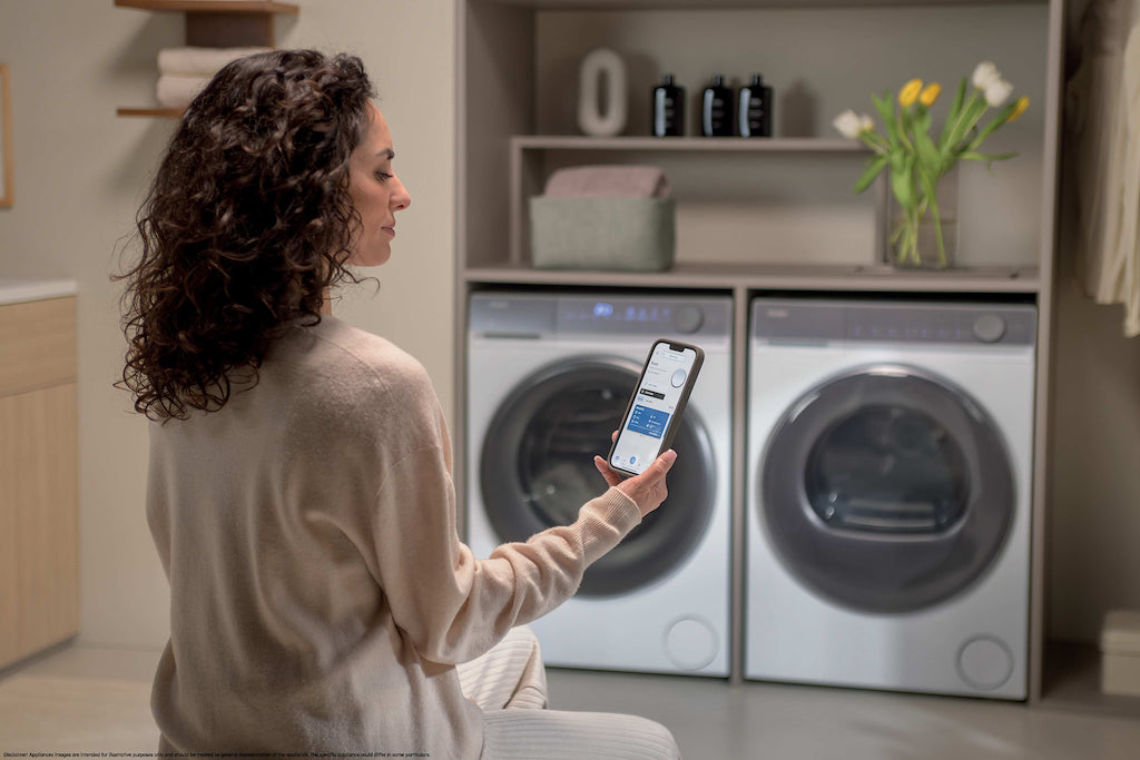 Haier X Series 7 HWD90-B14367GUUK 9+6kg Washer Dryer with A-30% Energy Rating - Graphite