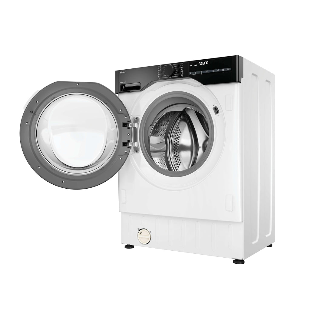 Haier BHA6S696M6D9-80 9/6kg Integrated Washer Dryer with A-30%/D Energy Rating  - White with Black Bezel