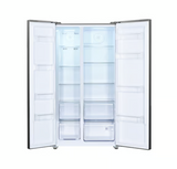 Beko ASL1532PX Freestanding Frost Free American Style Fridge Freezer with Fast Freeze - Brushed Steel