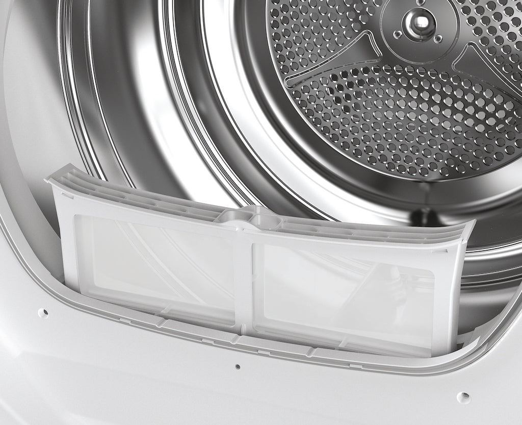 Hoover BATD H7A2TCE-80 H-DRY 300 PRO Integrated 7kg Heat Pump Tumble Dryer - A++ Energy Rated - White & Chrome