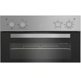 Beko BBXDF21000S 90cm Built-In Double Fan Oven with Easy Grip Knobs - Silver