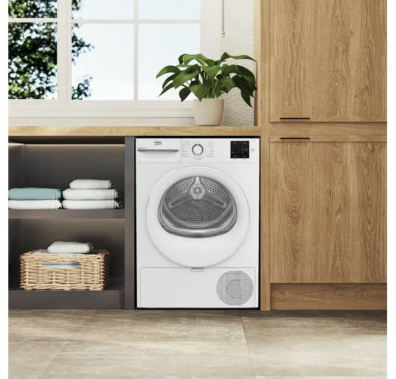 Beko BM3T3822W Freestanding 8kg Heat Pump Tumble Dryer - White