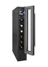 Candy CCVB 15 UK/1 15cm Integrated 7 Bottle Wine Cooler - Black - G Rated