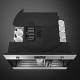 Smeg CMS4303X 45cm Integrated Coffee Machine, Stainless Steel