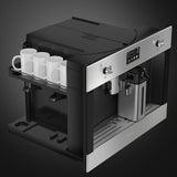 Smeg CMS4303X 45cm Integrated Coffee Machine, Stainless Steel