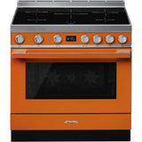 Smeg CPF9IPOR 90cm Portofino Electric Range Cooker, Orange