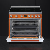Smeg CPF9IPOR 90cm Portofino Electric Range Cooker, Orange