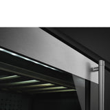 Smeg CVI338LX3 60cm Classic Undercounter Wine Cooler with Left Hand Hinge, Stainless Steel