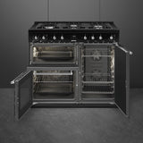 Smeg CX103GMBL Concert 100cm Dual Fuel Range Cooker - Black