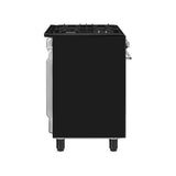 Smeg CX61GMBL Concert Dual Fuel Cooker with Single Oven - Black