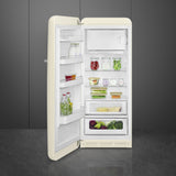 Smeg FAB28LCR6UK Retro Fridge Freezer Left Hand Hinge - Cream