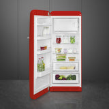 Smeg FAB28LRD6UK Retro Fridge with Icebox Left Hand Hinge - Red