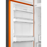 Smeg FAB30LOR6 Retro Fridge Freezer Left Hand Hinge - Orange