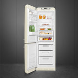 Smeg FAB32LCR6UK Retro Fridge Freezer Left Hand Hinge - Cream
