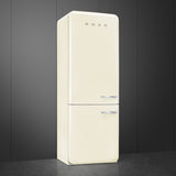 Smeg FAB38LCR6 Retro Fridge Freezer Left Hand Hinge - Cream