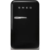 Smeg FAB5RBL6 Retro Mini Fridge Right Hand Hinge - Black