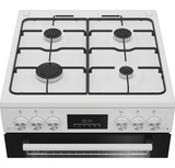 Beko FDG6231CW 60cm Double Oven Gas Cooker - White