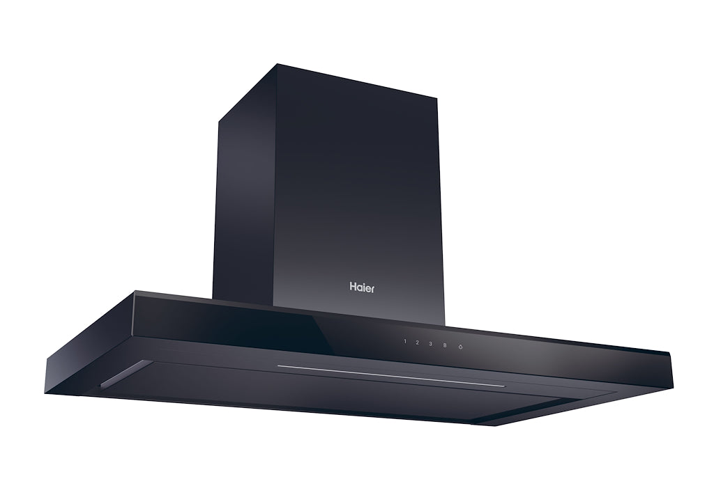 Haier HATS9CBS4B 90cm Chimney Cooker Hood - Black