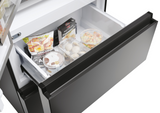 Haier HFR5719EWPB French Door Fridge Freezer - Slate Black - E Rated