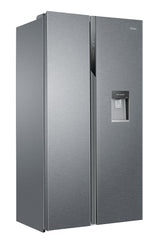 Haier HSR3918EWPG 90cm American Style Side-by-Side Fridge Freezer - Platinum Inox