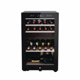Haier HWS42GDAU1 42 Bottle Dual Zone Wine Cooler - Black