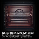Haier H6 ID25G3HTB2 Built-In Single Oven with Steam Clean and WiFi