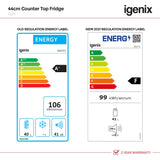Igenix IG3711 44cm Counter Top Fridge