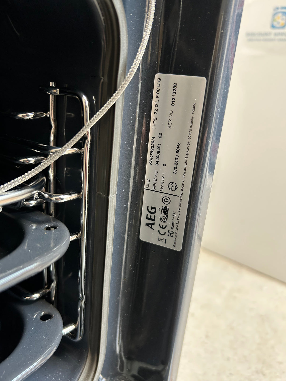 AEG KSK782220M SteamBoost Compact Oven