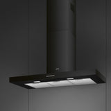 Smeg KBT100BL 100cm Chimney Cooker Hood - Black