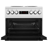 Beko KDV555AS 50cm Double Oven Electric Cooker - Silver