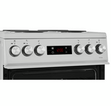 Beko KDV555AS 50cm Double Oven Electric Cooker - Silver