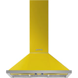 Smeg KPF9YW 90cm Portofino Chimney Hood, Yellow