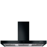 Smeg KS110BLE 110cm Symphony Chimney Hood Gloss, Black