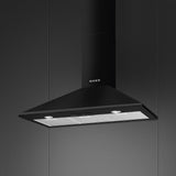 Smeg KSED95NEE 90cm Chimney Hood, Black