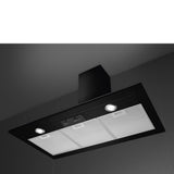 Smeg KSED95NEE 90cm Chimney Hood, Black