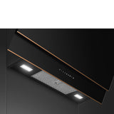 Smeg KV694R 90cm Dolce Stil Novo Angled Chimney Hood with Copper Trim Auto