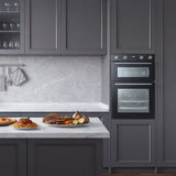 Midea MBOD70M30D0-BK Multifunction Built-In Double Oven - Black - AA Rated